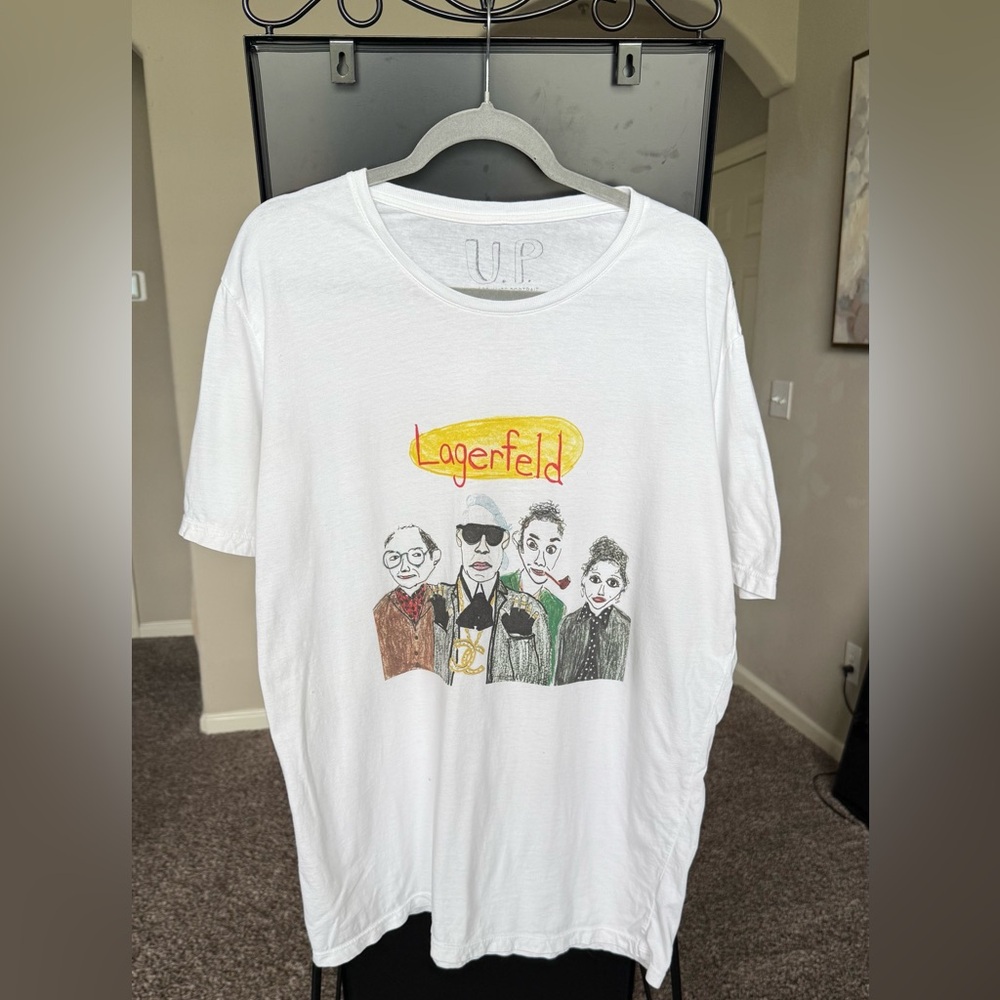 White Graphic Long Sleeve Tee